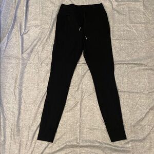 Halara Joggers Womems Sz S Solid Black w/ Pockets & Drawstring NWT